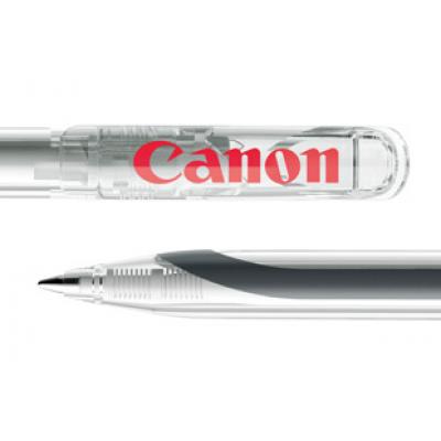 Image of Prodir DS3 Pens Prodir DS3 Soft Touch Pen TDD Rubber Soft Touch Finish With Transparent Body And Tip.