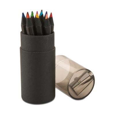 Image of Promotional Black Colouring Pencils Printed With Your Brand