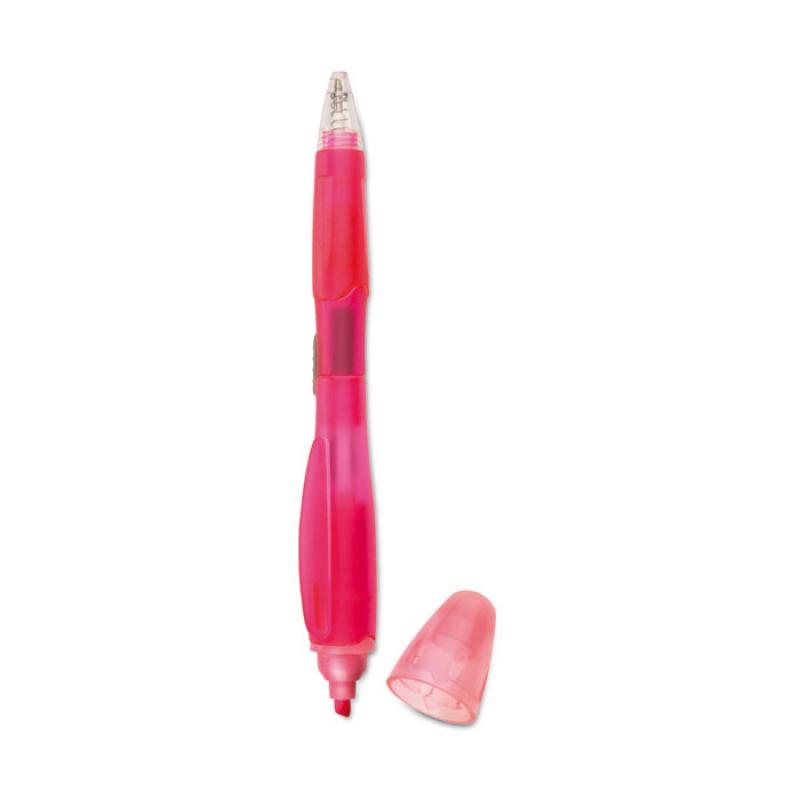 Image of Promotional Pen: 2 in 1 Ballpoint and Highlighter Custom Printed