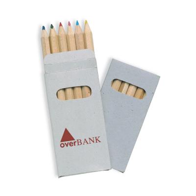 Image of Promotional 6 coloured pencils in carton 