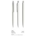 Image of New Prodir DS8 Pens, Prodir DS8 Pens in Matt finish white with clear clip