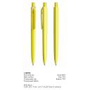 Image of New Prodir DS8 Pens, Prodir DS8 Pens in Matt finish vibrant yellow with transparent clip