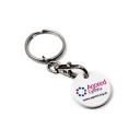 Image of Promotional Round Trolley Coin  Keyring. New 12 Sided Trolley Coins Available