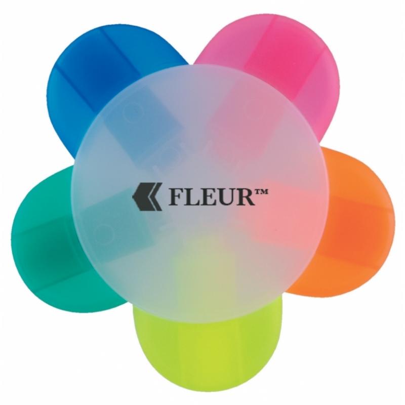 Image of Fleur Transparent Promotional Highlighter with your brand printed