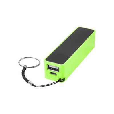 Image of Branded Power Banks In Black and Green with Kyering 2000MAH