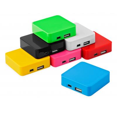 Image of Promotional Square colourful power bank PB2000mAh