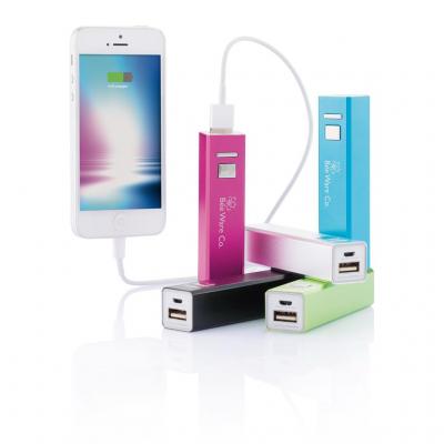 Image of Promotional Power Bank Chargers for Phones and Tablets Backup battery cerise