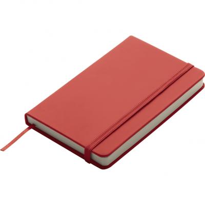 Image of Branded A6 Soft Skin Notebook Red - Soft feel PU Notebooks in A6 and A5