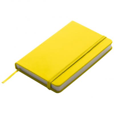 Image of Yellow A6 Soft Touch Soft feel PU Promotional Notebooks
