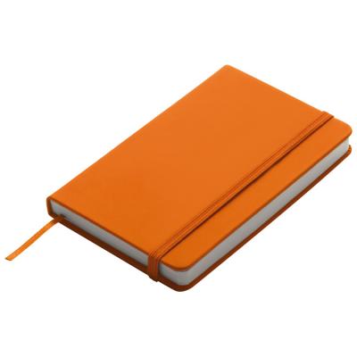 Image of Promotional Orange A6 Luxury Soft Skin Notebook Printed with your Brand