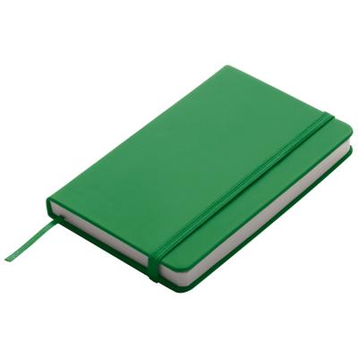 Image of Promotional A6 Green Casebound Soft cover notebooks printed with your brand 