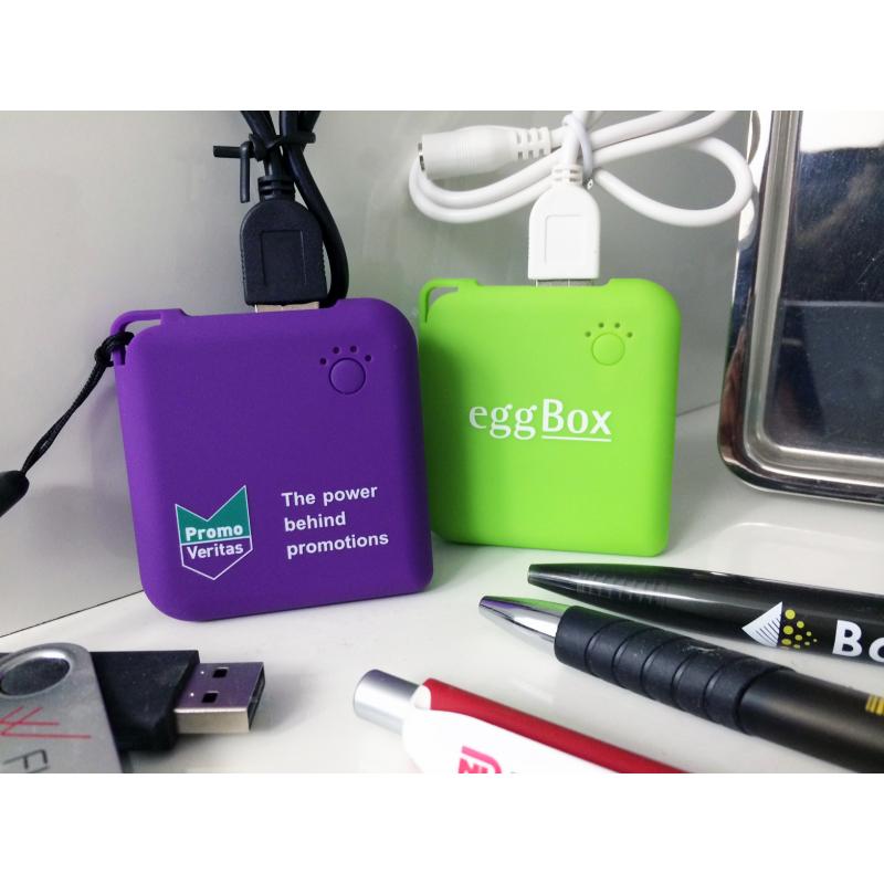 Pantone matched Powerbanks - Small square soft feel - slim and portable power  bank chargers. :: Powerbanks :: Promotional Products UK