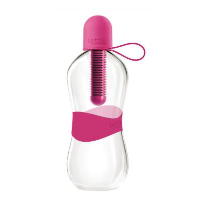 Image of Printed Water Filtering Bobble Bottle in Pink - Pink Bobble Bottle 