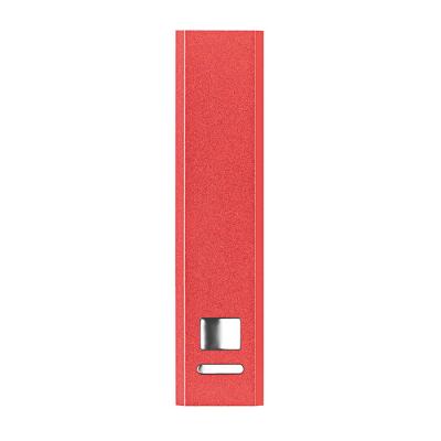 Image of Branded Aluminium PowerBank - Portable Printed Power Bank in RED