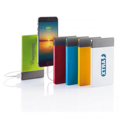 Image of Printed 4600 mAh thin powerbank - promotional slim power bank