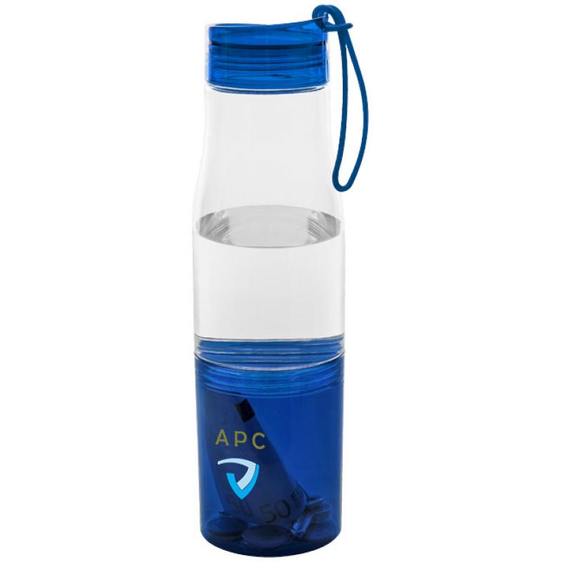 Image of Promotional Hide Away Water Bottle With Silicone strap