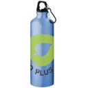 Image of Printed Pacific Aluminium Bottle With Karabiner Clip Light Blue