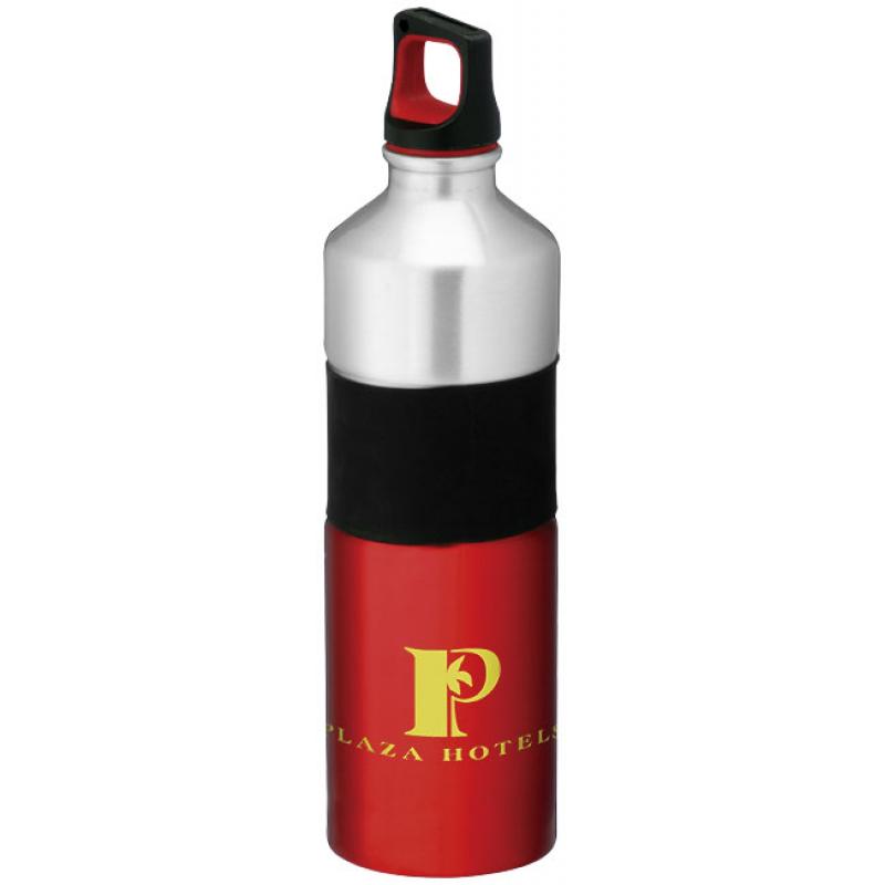 Image of Printed Nassau Aluminium. Bottle In Red And Black Finish