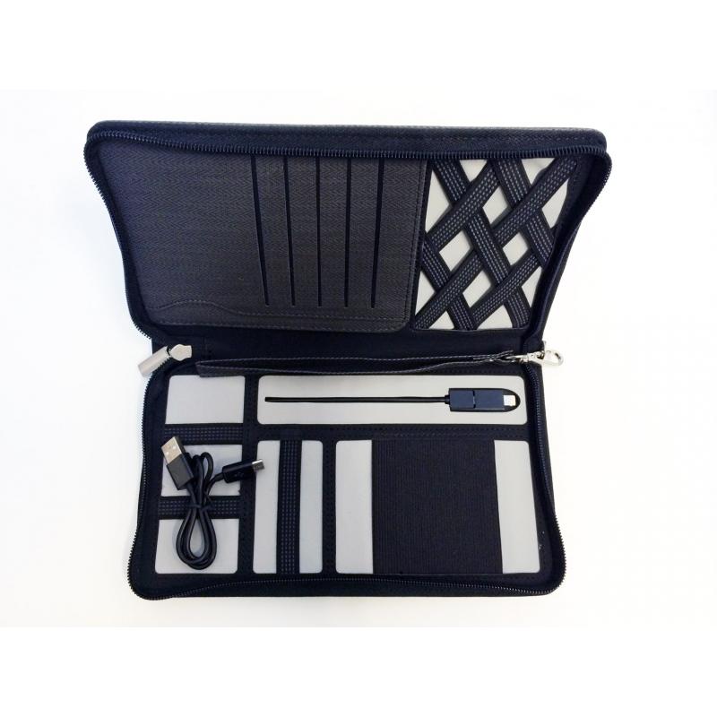 Image of Promotional Executive Travel Wallet with Built in Power Bank