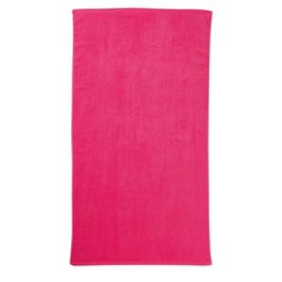 Image of Embroidered 100% Cotton Summer Beach Towel. Pink