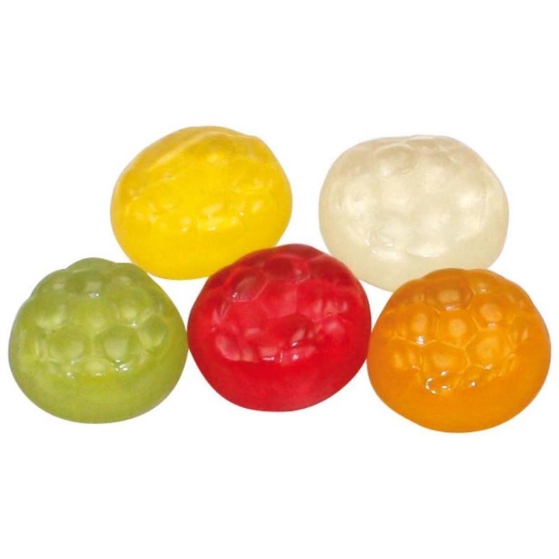 Image of Custom Printed Football Shaped Fruit Jelly Sweets In 10g Bag.