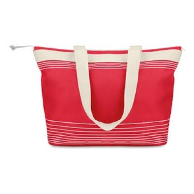 Image of Promotional Summer Beach Bag. Express Available. Red Beach Bag.