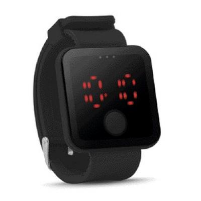 Image of Promotional Watch. Printed Trendy Watch With Red Led Display. Available In A Variety Of Colours.