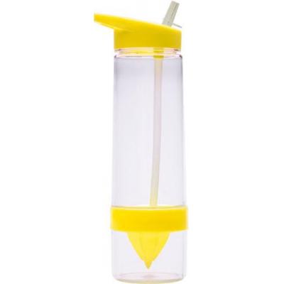 Image of  Promotional Tritan Water Bottle. Printed Water Bottle with Citrus Squeezer And Folding Straw.