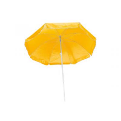 Image of  Printed Beach Umbrella. Promotional Yellow Parasol