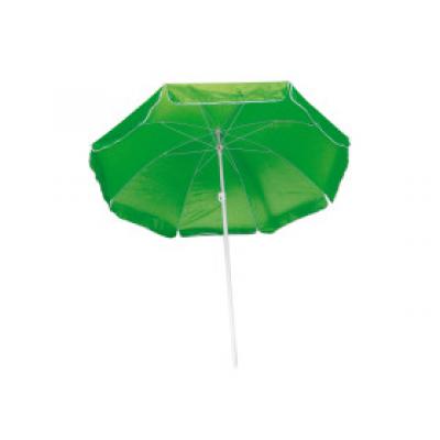 Image of Branded Beach Umbrella. Promotional Green Parasol
