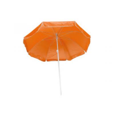 Image of Printed Beach Umbrella. Promotional Orange Parasol