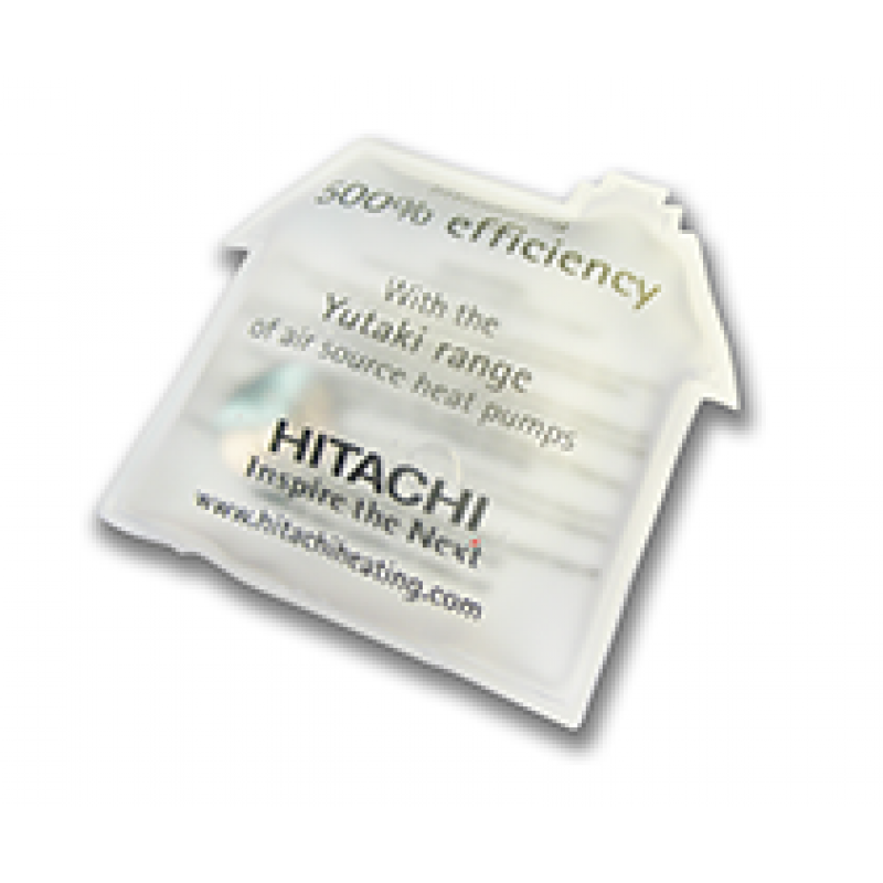 Image of Promotional House Heat Pad. Printed House Shaped hand Warmer