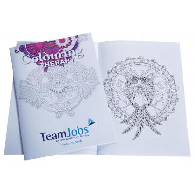 Image of Printed Colouring Therapy Book. Promotional Adult Colouring Book.