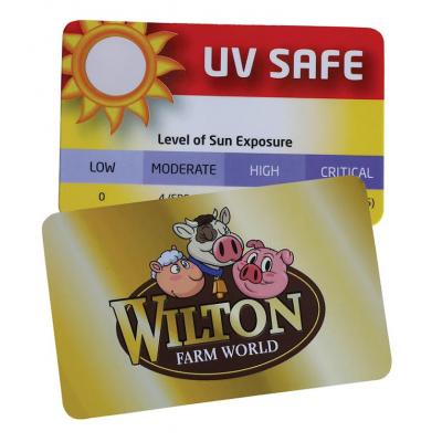 Image of Promotional UV Sun Gauge Card. Printed UV Sun Strength Gauge.Cheap Promotional Item 