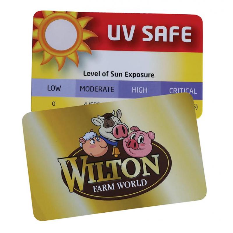 Image of Promotional UV Sun Gauge Card. Printed UV Sun Strength Gauge.Cheap Promotional Item 