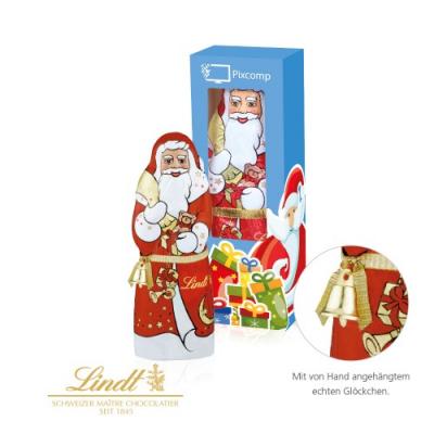 Image of LIndt Father Christmas Gift Box. Promotional Gift Box Containing A Lindt Chocolate Santa