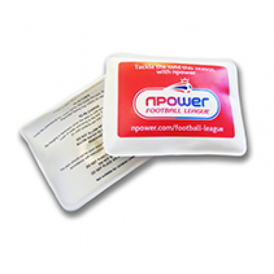 Image of Branded Rectangular Hand Warmer. Promotional Heat Pad.