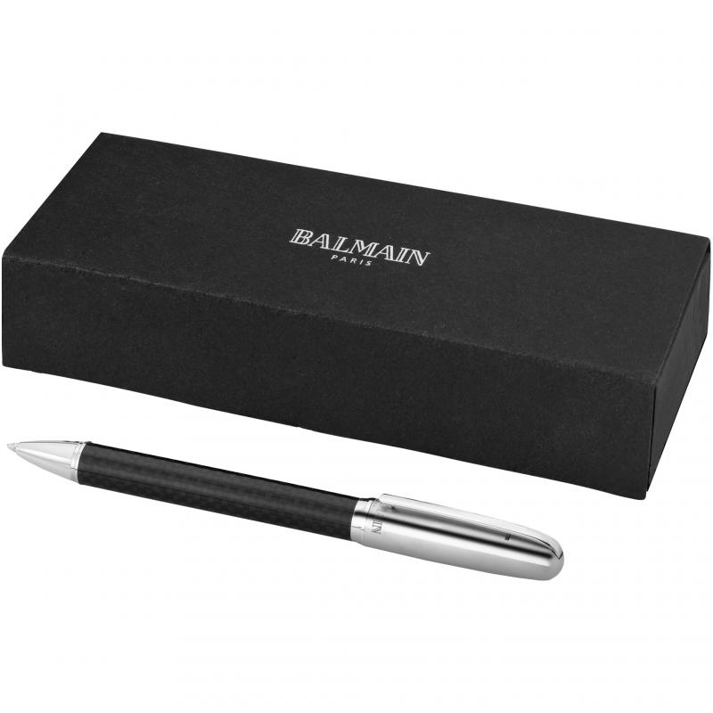 Grey Stainless Steel,Metal+Stylus Silver Balmain Ballpoint Pen with Gift Box 