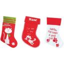 Image of Promotional Cats Christmas Stocking. Printed Pets Xmas Stocking.