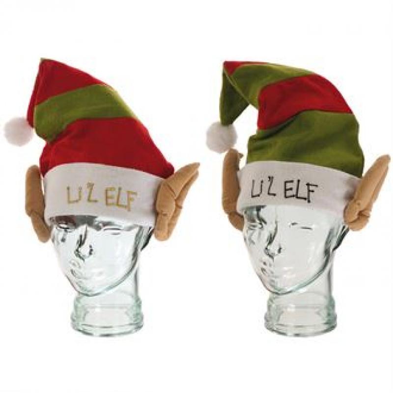 Image of Promotional LiL Elf Hat. Printed Christmas Elf Hat With Big Ears