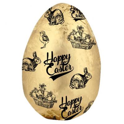 Image of Printed Chocolate Easter Egg. Promotional 30g Foiled Easter Egg. 