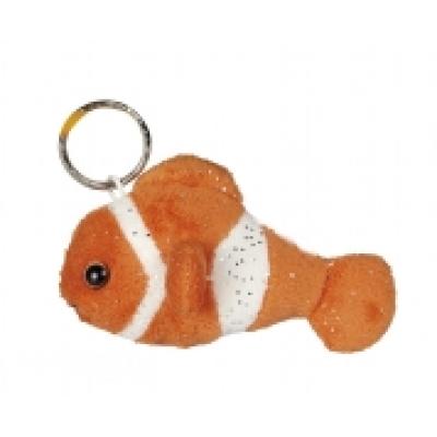 Image of Promotional Clown Fish Keyring. Printed Toy Key Ring