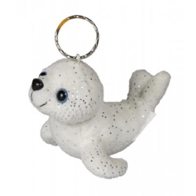 Image of Promotional Seal Keyring. Cute Soft Seal 10 cm Key Ring