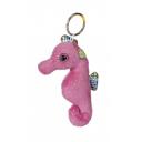 Image of Promotional Seahorse Keyring. 10 cm Pink Seahorse