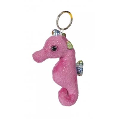 Image of Promotional Seahorse Keyring. 10 cm Pink Seahorse