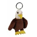 Image of Promotional Eagle Keyring. 10 cm Fur Eagle Bird Key Ring