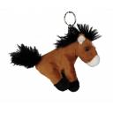 Image of Printed Horse Keyring. Promotional 10 cm Fur Horse Keyring.