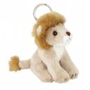 Image of Branded Lion Keyring, 10 cm Printed Toy Lion Key Ring. 