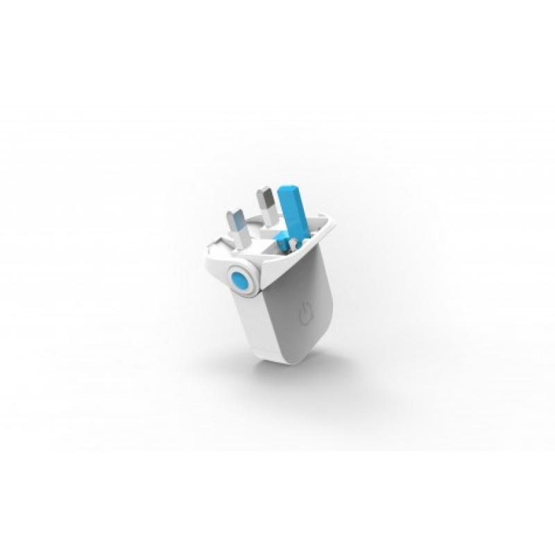 Image of Promotional Pokkit Travel Adaptor. The Thinnest Charger On The Market. 2 USb Ports