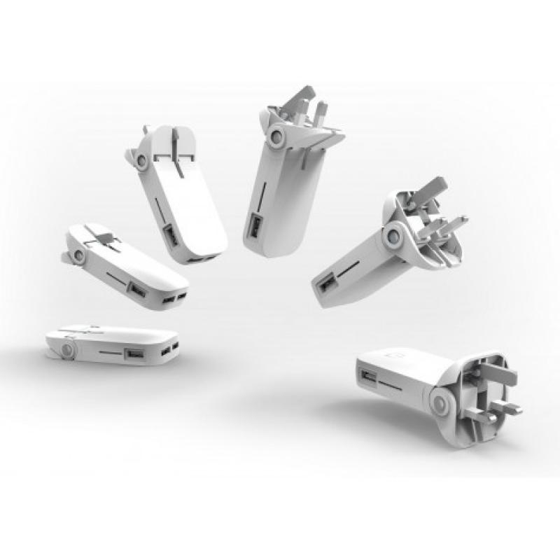 Image of Branded Pokkit 4 USB Charger. Worlds Thinnest Charger Plug